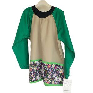 NWT Kid Long Sleeve Craft Smock Apron w/3 Pockets Made in Quebec by Creation MK